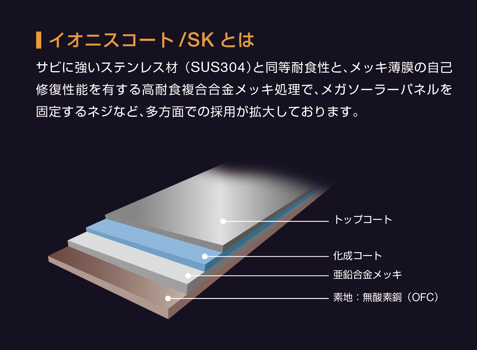 イオニスコート被膜構造